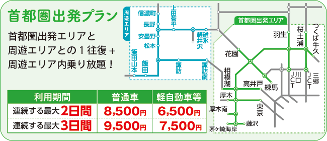 首都圏出発プラン