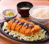 ロースカツ鉄板焼き