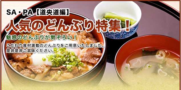 SA・PA【道央道編】人気のどんぶり特集！
