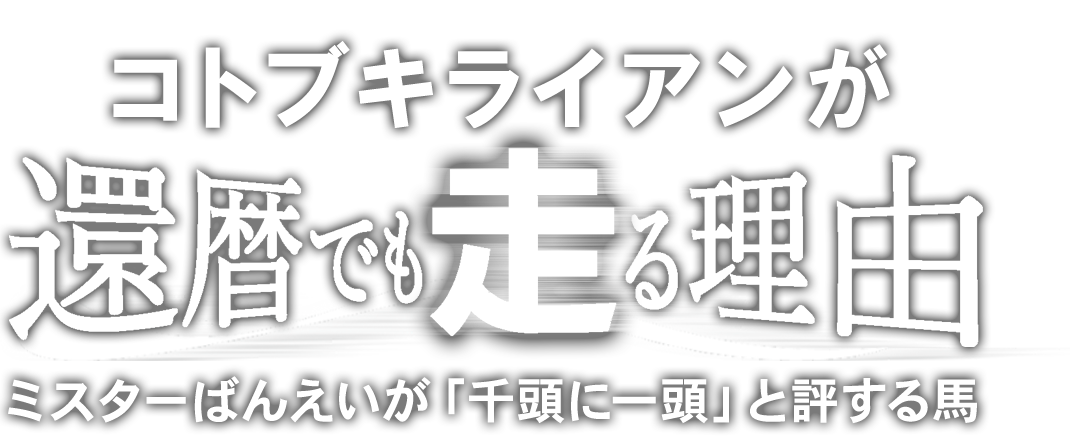 コトブキライアンが還暦でも走る理由 ミスターばんえいが「千頭に一頭」と評する馬
