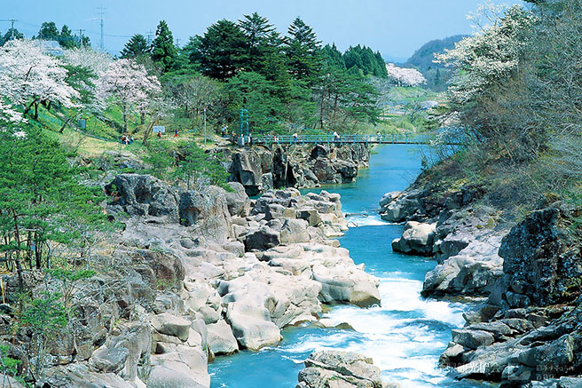 岩手県を代表する景勝地・厳美渓へ