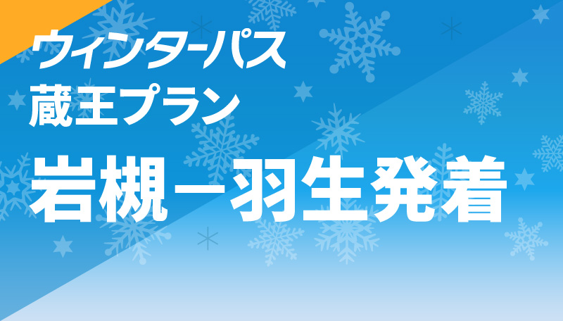 蔵王プラン 岩槻－羽生発着