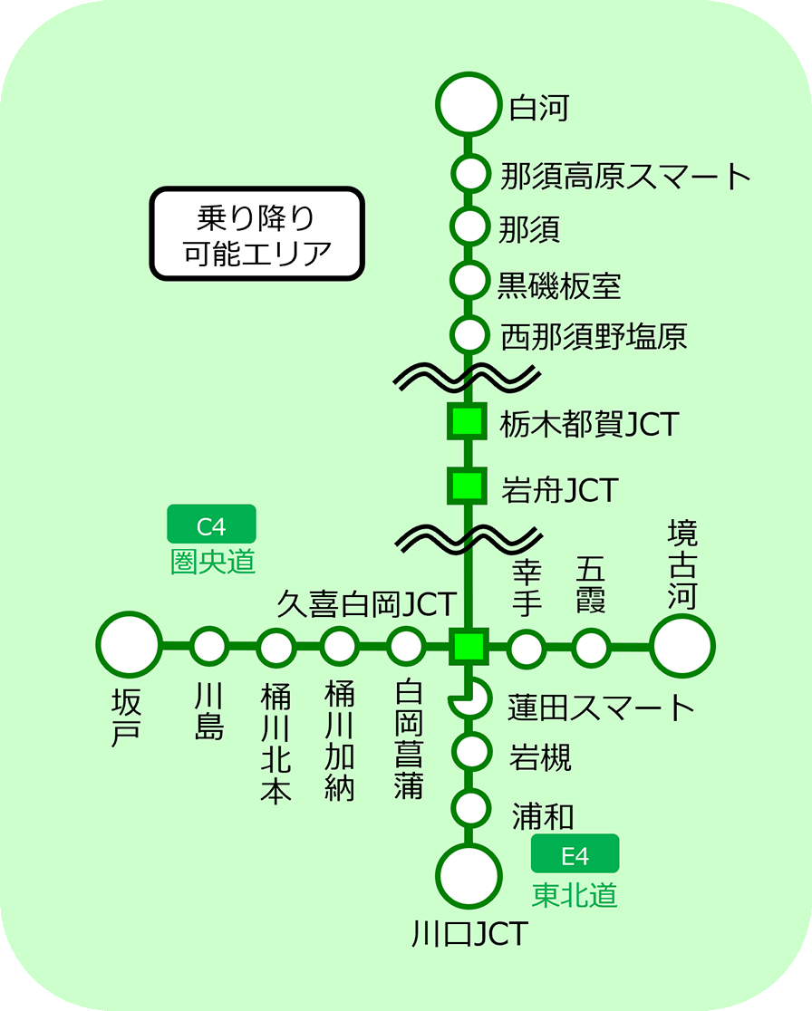 那須・塩原プラン 対象エリア図