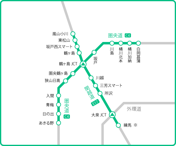 群馬県周遊セットプラン 発着エリア詳細マップ