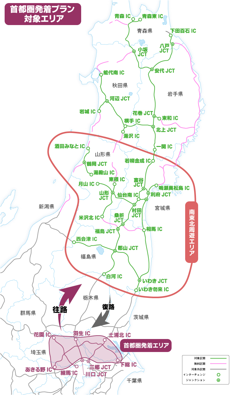 首都圏発着 南東北周遊プラン