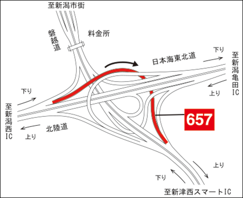 新潟中央JCTのイメージ画像