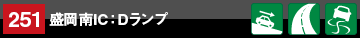 地点情報251　盛岡南IC：Dランプ