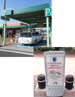 身障者用駐車スペースのイメージ画像
