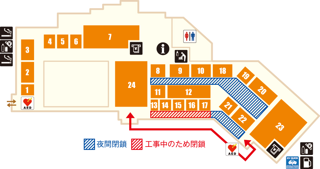 Pasar三芳フロアマップ