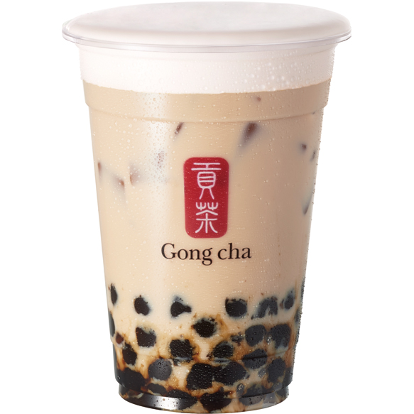 ブラック ミルクティー＋パール＋ミルクフォームのイメージ画像