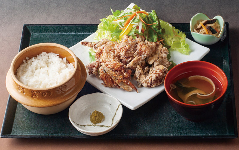荻野屋特製 鶏牛蒡唐揚げ定食
