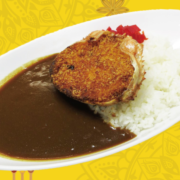 カニ甲羅揚げカレー