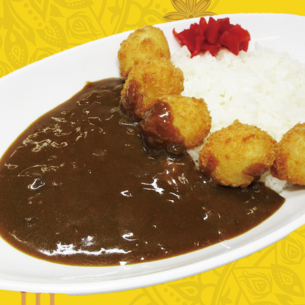 うずら卵フライカレー