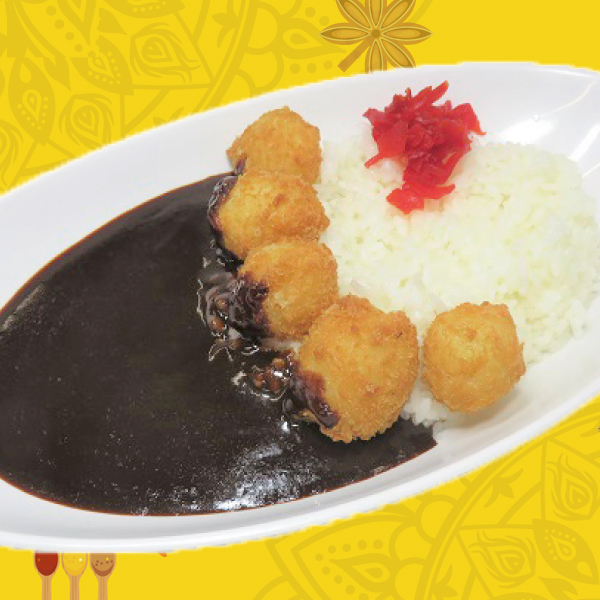 【ブラック】うずら卵フライカレー