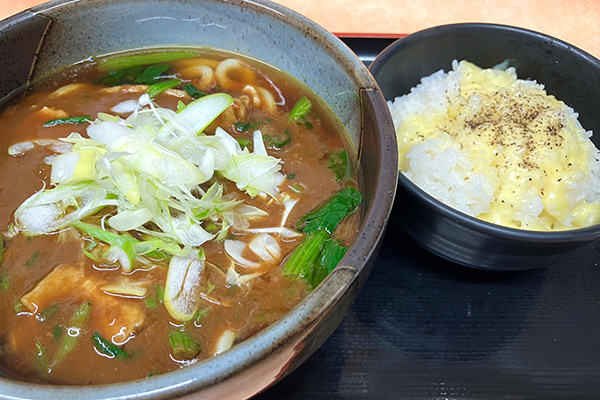 おおや二刀流カレーうどん