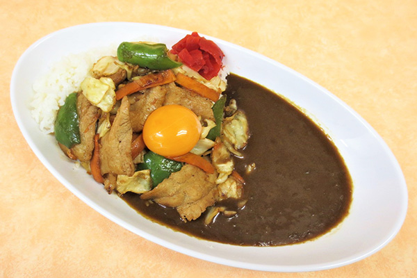 ヤシオポークの野菜炒めカレー