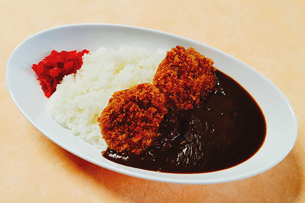 常陸牛入りメンチカツカレー