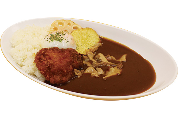 月見タレかつカレー