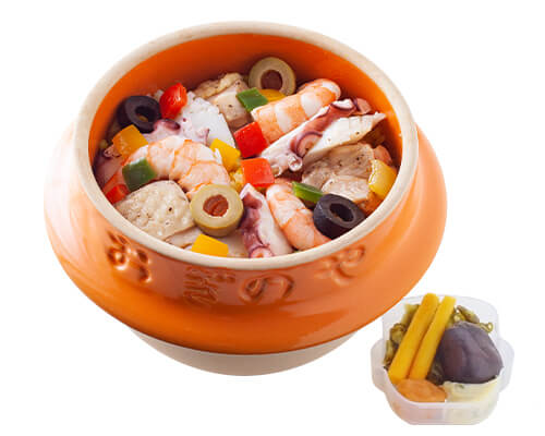 上里の釜めし ～パエリア風～