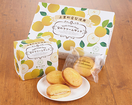 上里産梨使用の梨のクリームサンド 6個入り