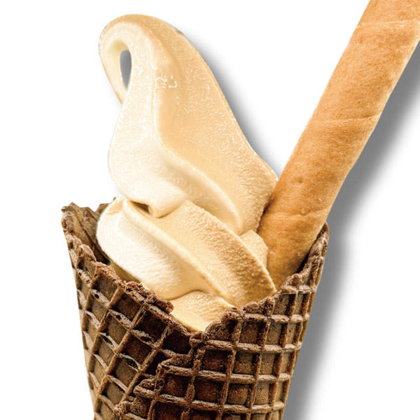 大和屋ソフトクリームカフェオレ