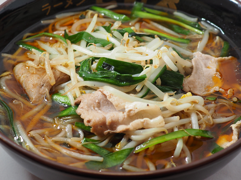 ニラ炒めピリ辛醤油らーめん