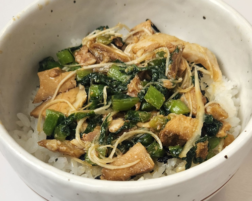 野沢菜チャーシューのっけ小丼