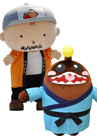 北茨城市「あんちゃん(左)・こうちゃん(右)」