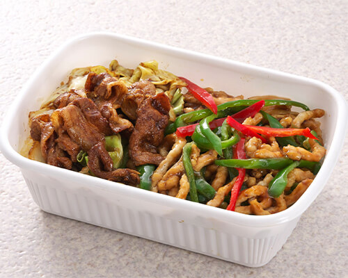 回鍋肉・青椒肉絲弁当