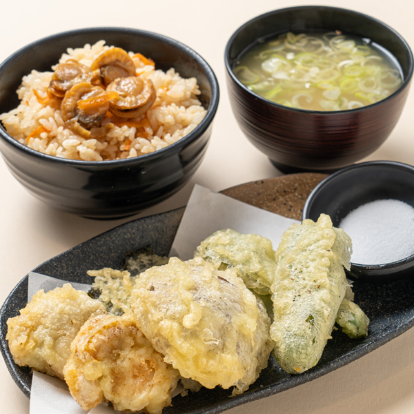 帆立づくし定食