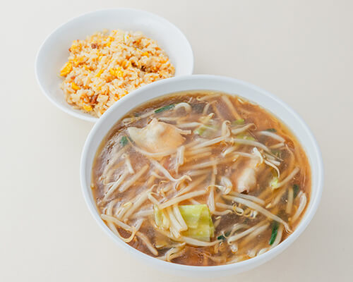 サンマー麺ミニ金のチャーハンセット