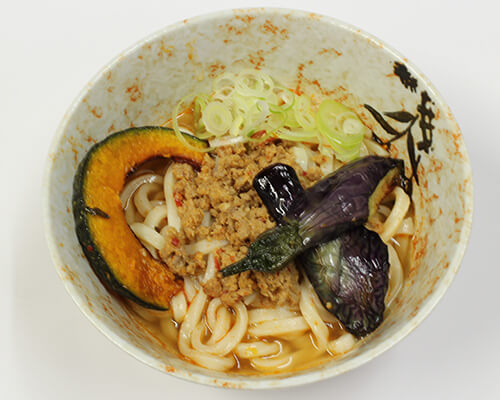 夏野菜の酸っぱ辛うどん