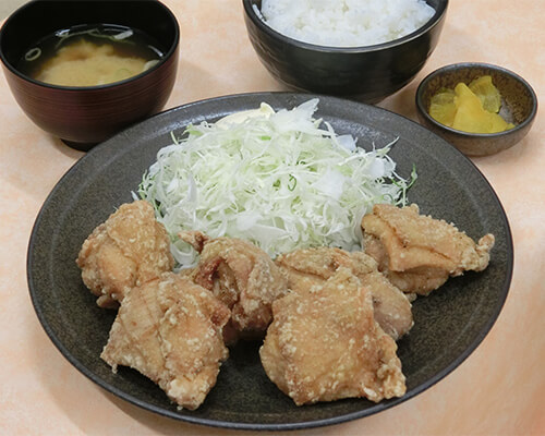 大盛鶏唐揚定食