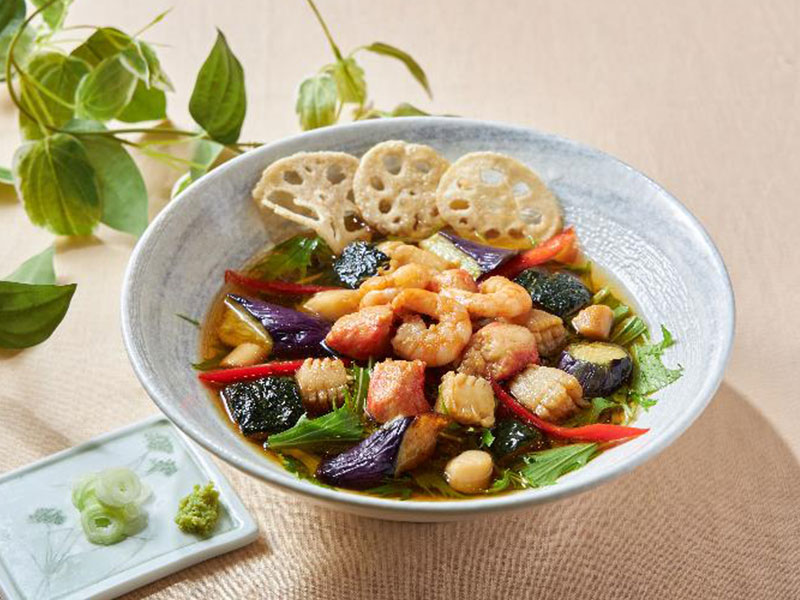 海鮮サラダそば