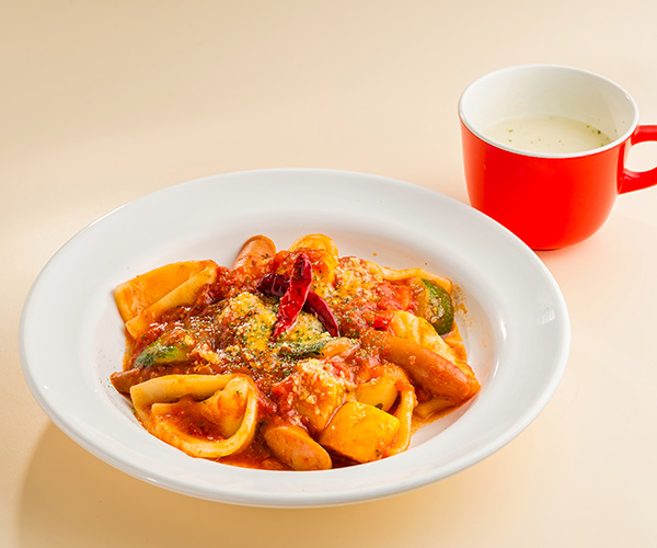 耳うどんアラビアータ