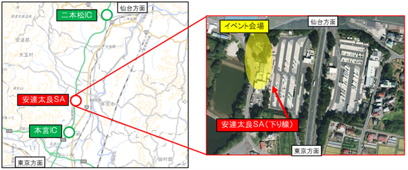 開催場所の地図の画像