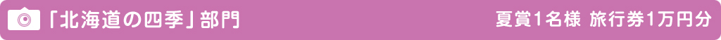 「北海道の四季」部門のイメージ画像