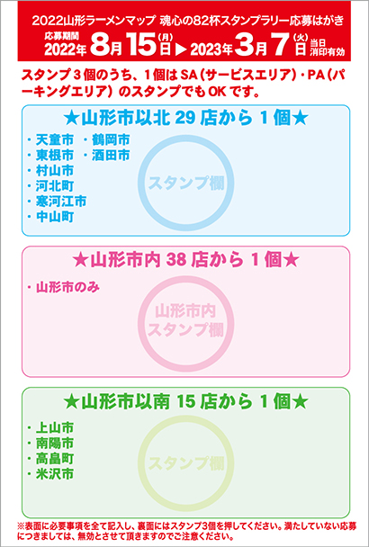 キャンペーン参加施設スタンプ設置ポイント