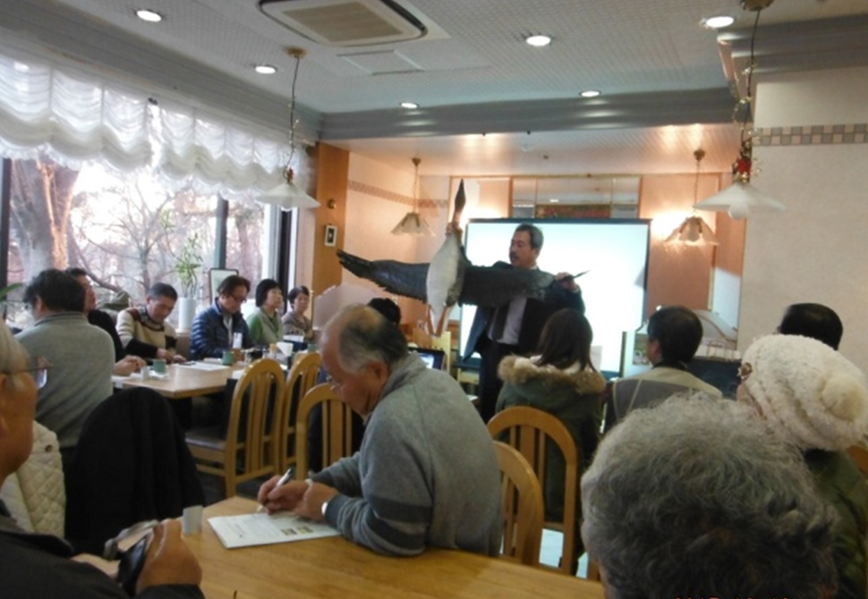 長者原SA 雁のねぐら入り観察会