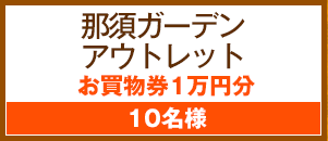 那須ガーデンアウトレット お買物券一万円分