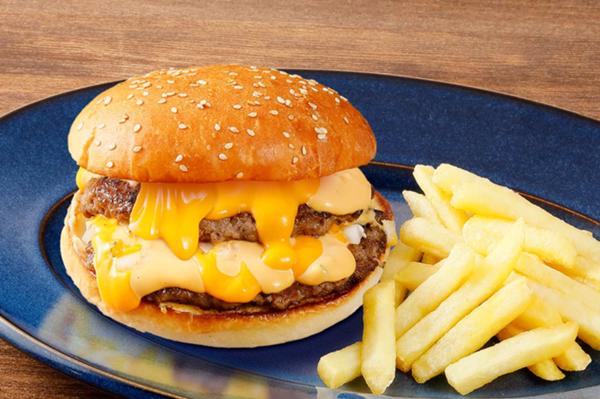 ダブルチーズバーガー＆ポテト　1,600円のイメージ画像