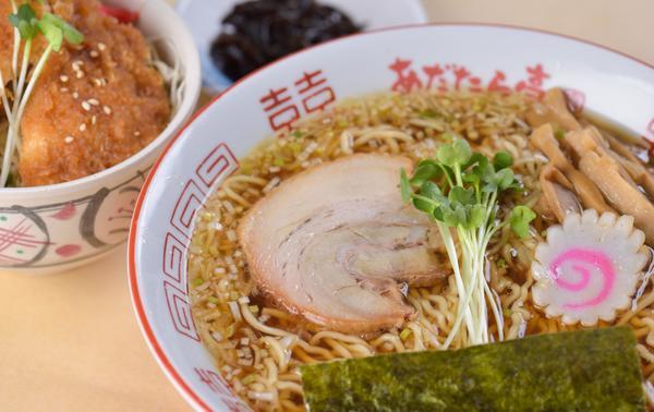 第1位「あだたらラーメンミニ醤油ヒレカツ丼セット」のイメージ画像