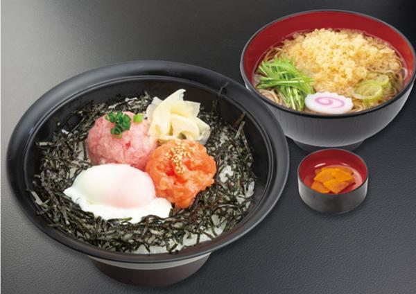 第1位「ネギトロサーモン2色丼とミニそば」のイメージ画像
