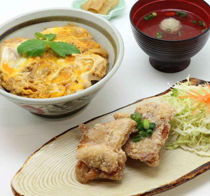 親子丼唐揚げ膳.JPG