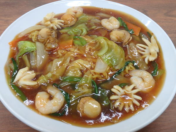 海鮮黒醤油あんかけ麺のイメージ画像