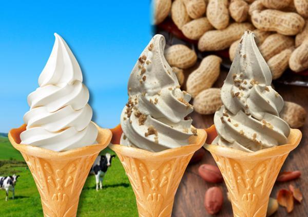 第3位「ご当地ソフトクリーム（ピーナッツ・スイカ・メロン）」のイメージ画像