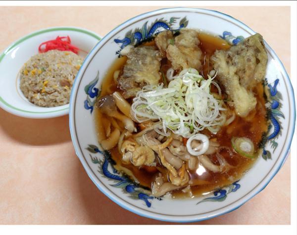 きのこラーメン＆ミニ炒飯.JPG