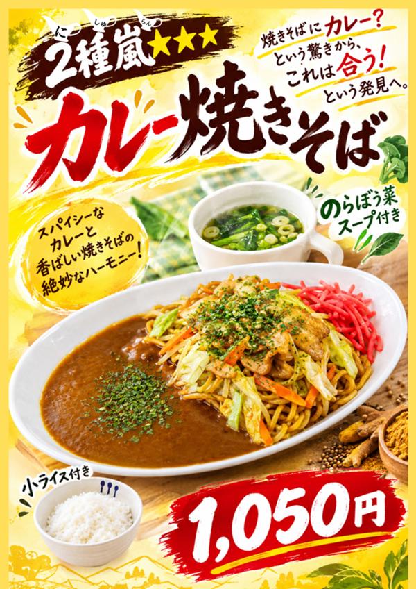 第2位「2種嵐★★★のカレー焼きそば」のイメージ画像