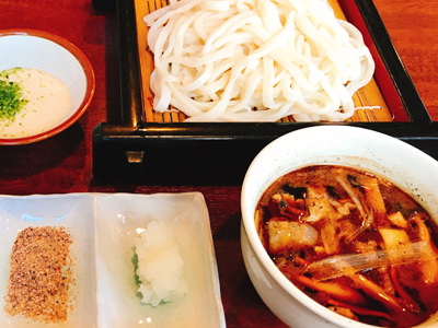 深谷豚の肉汁 地粉うどん
