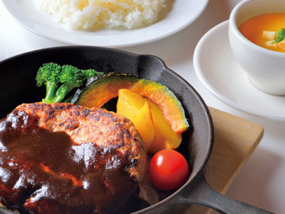 粗びきハンバーグ シャンゴ風ソース